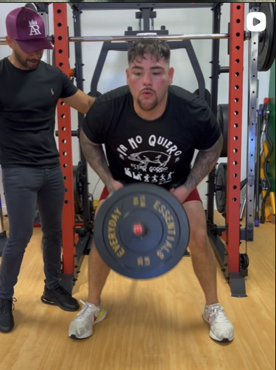 Coach Munir training a professional fighter