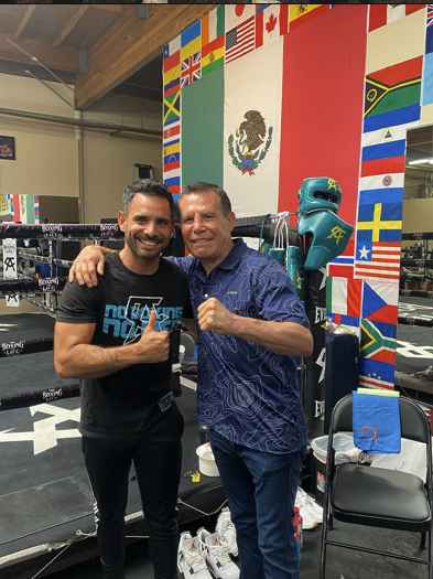 Coach Munir in the boxing gym